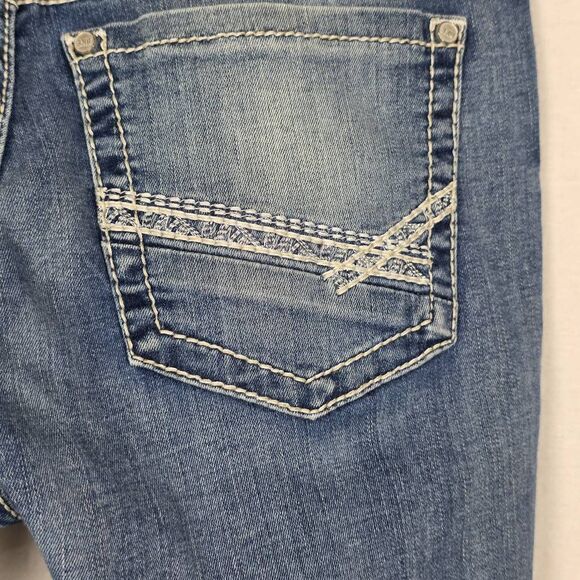 BKE Denim Dakota Crop Jeans Size 29 Light Wash Cuffed - Picture 5 of 9